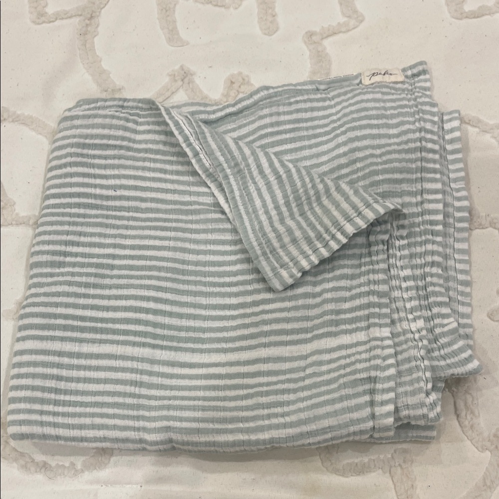 Striped Gray Baby Blanket